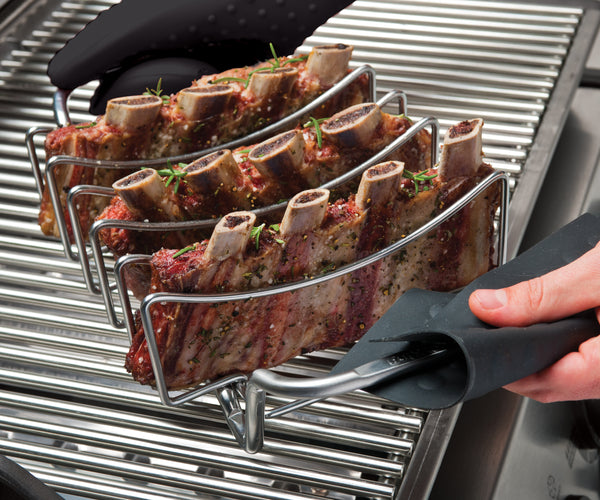 Rib Rack and Roast Support - Premium Stainless Steel