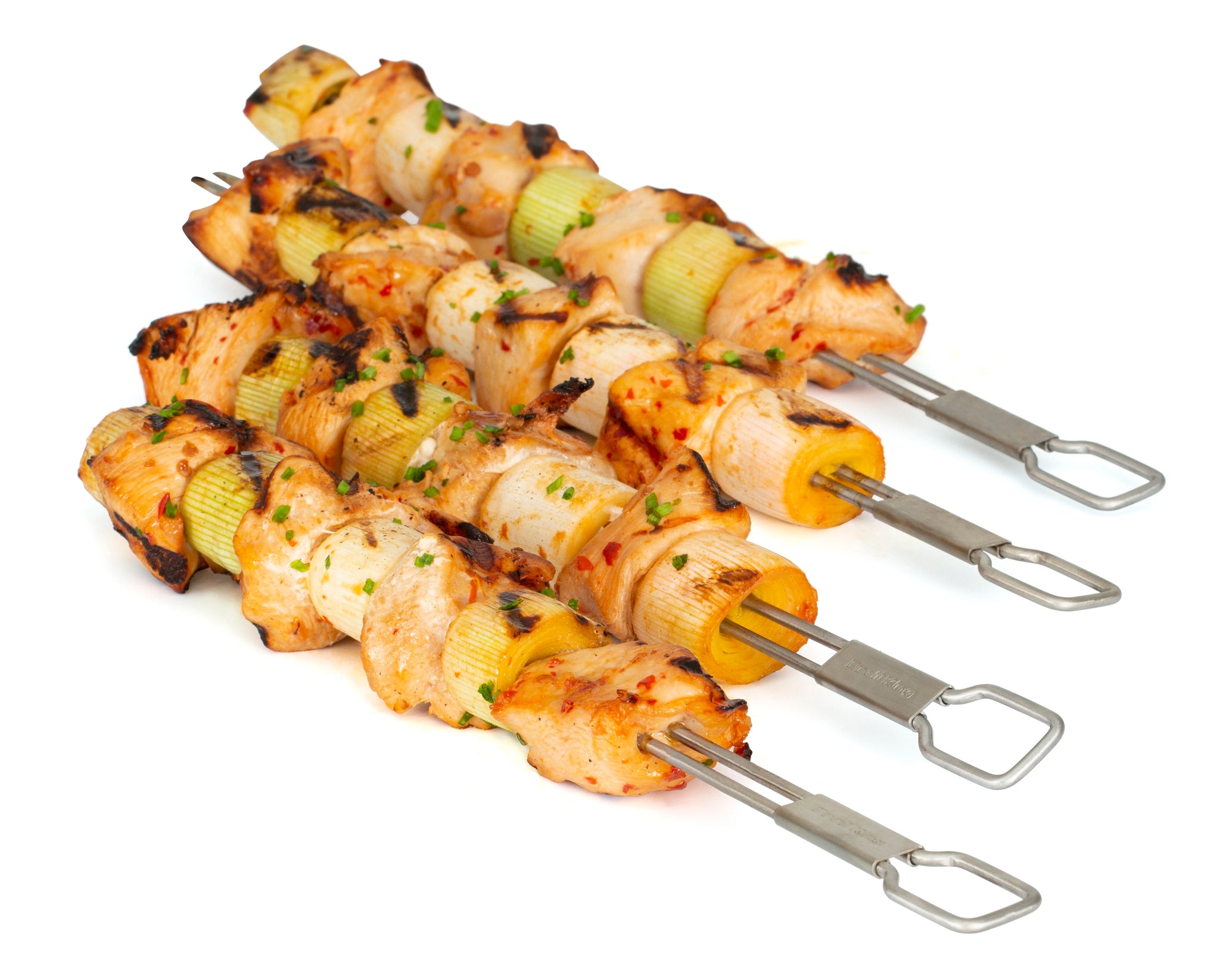 Kebab Skewers Dual Prong (set of 4)