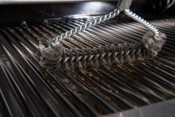 Grill Brush - Extra Wide Stainless Steel Twisted Bristles