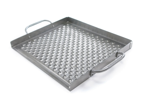 Grill Tray - Premium Large Perforated Stainless Steel